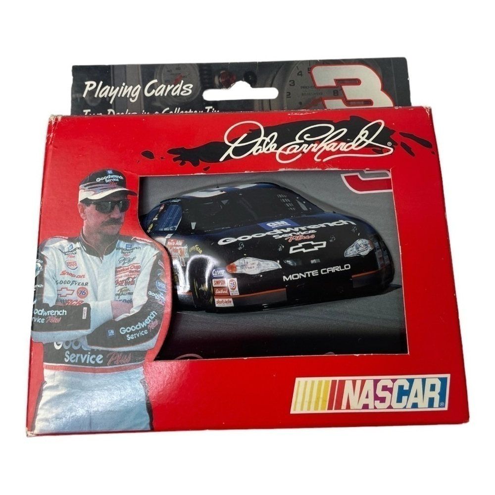 NWT NASCAR Dale Earnhardt #3 Limited Edition Collectible Tin With Playing Cards